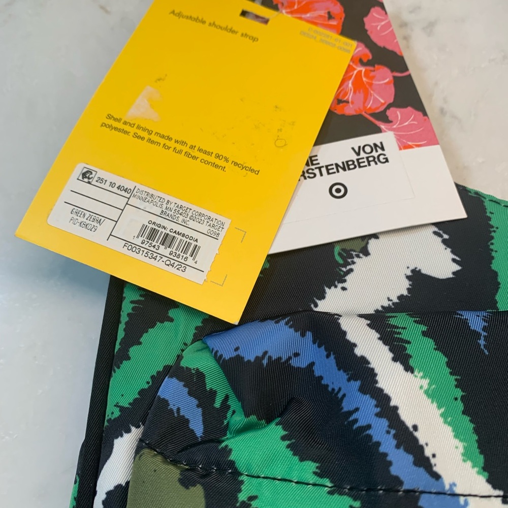 NEW DVF x Target Disco Zebra Crossbody Utility Bag - Picture 5 of 9